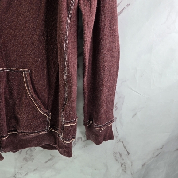 Wilfred Free Cardigan Women Small Red Button Lightweight Top Slouchy Aritzia - Picture 4 of 12